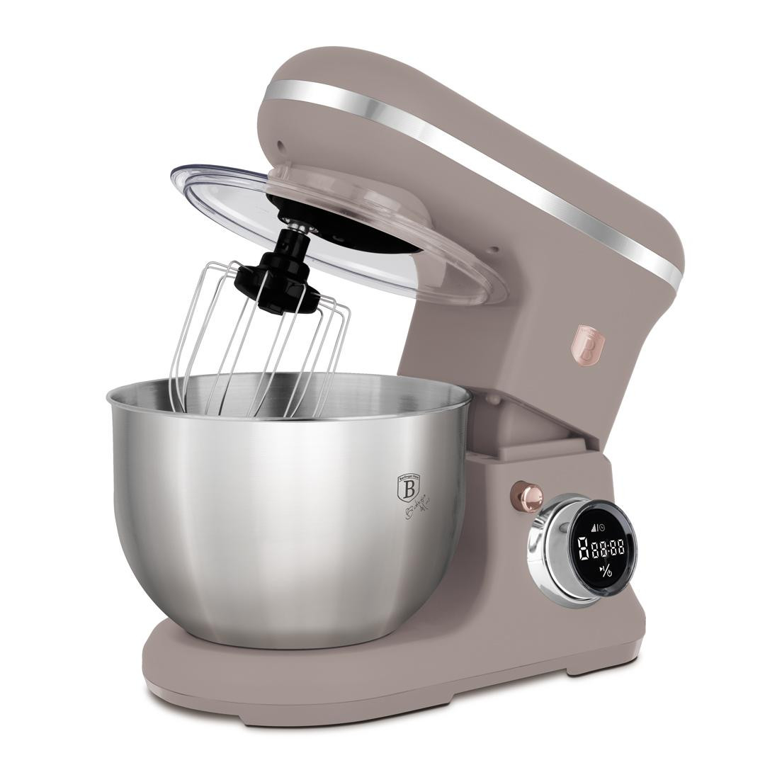 Berlinger Haus Keukenmachine Taupe met 6 liter RVS kom en 1500W