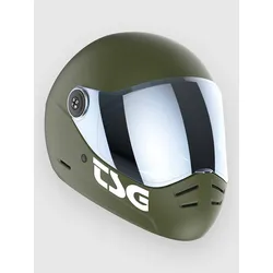 TSG Pass 2.0 Solid Color +Bonus Visor Helm satin olive Gr. XS