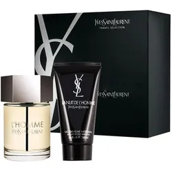 Yves Saint Laurent, Beauty Geschenkset, Lhomme von für Männer 2 Stück Geschenk-Set 3.3oz EDT Spray 1.6oz (Parfum Set)