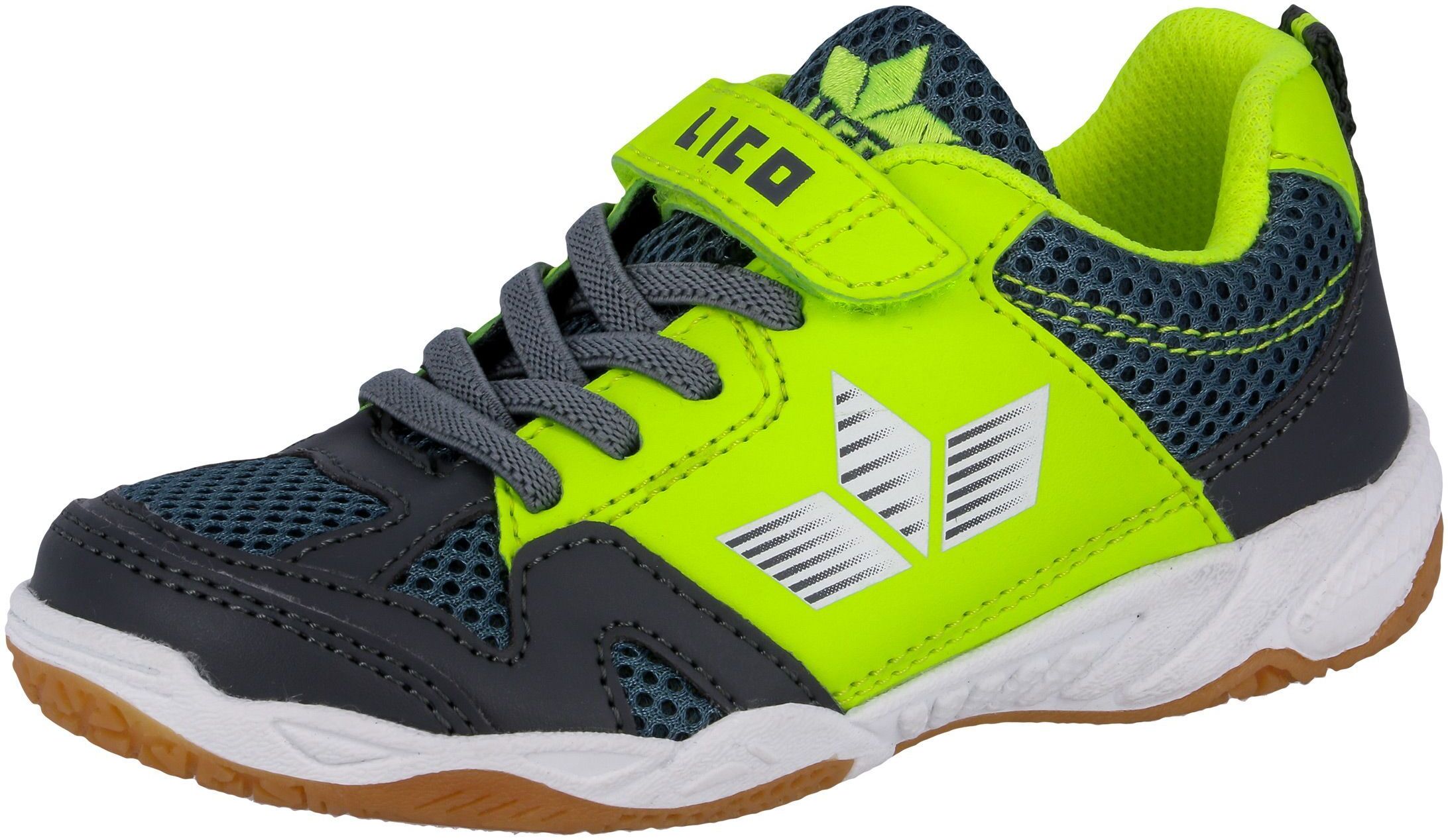 Indoorschuh LICO "Sportschuh Sport VS", Jungen, Gr. 32, Textil, grau, Synthetik, Schuhe Indoorschuh