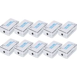 Digitus RJ45 Netzwerk Adapter CAT 6 [1x RJ45-Buchse - 1x RJ45-Buchse] Grau, Grau-Blau 10 St. DN-93903-10