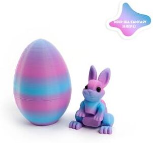 Uplift Treasures 3D Printed Easter Rabbit Egg Ornament f