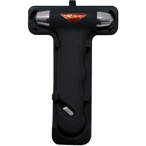 Petex Nothammer 43960104, 2-in-1-Fluchtwerkzeug, mit Gurtschneider und Halterung