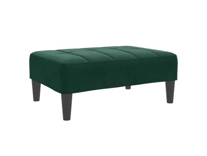Makastle Samt Fußhocker Dunkelgrün 77x55x31 cm Fußhocker Dunkelgrün 77x55x31 Cm Samt – Gepolsterter Hocker Mit Samtbezug (100 % Polyester)