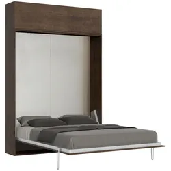 Itamoby Kentaro Noce Doppelbett mit Oberlichtschrank Klappbett