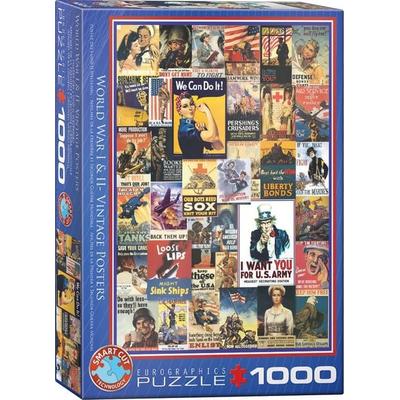 Puzzle 1000 Teile - WWI & WWII Vintage Posters