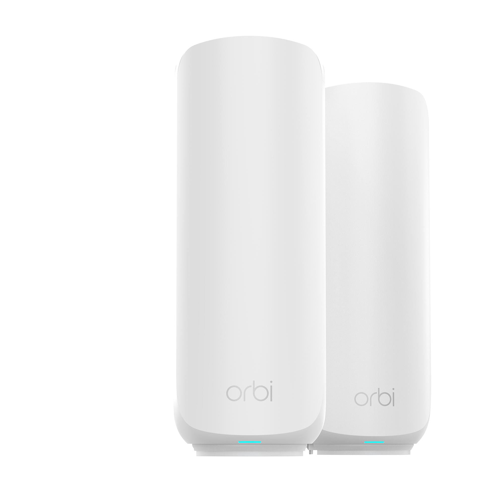 NETGEAR Orbi 370-Serie Dualband WiFi 7 Mesh-Netzwerksystem für Häuser/Wohnungen (RBE372) WLAN-Router + 1 Repeater, Sicherheitsfunktionen,3,6 GBit/s, Abdeckung 240 m2, 70 Geräte, 2,5G Internet, BE3600
