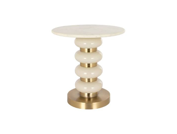 Design Marmor Beistelltisch „Boann“ Weiss Richmond Interiors