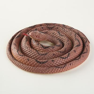 Realistische falsche Gummischlange Schwarze falsche Schlangen 49 Zoll lang April Fool's Day Weihnachtsgeschenk