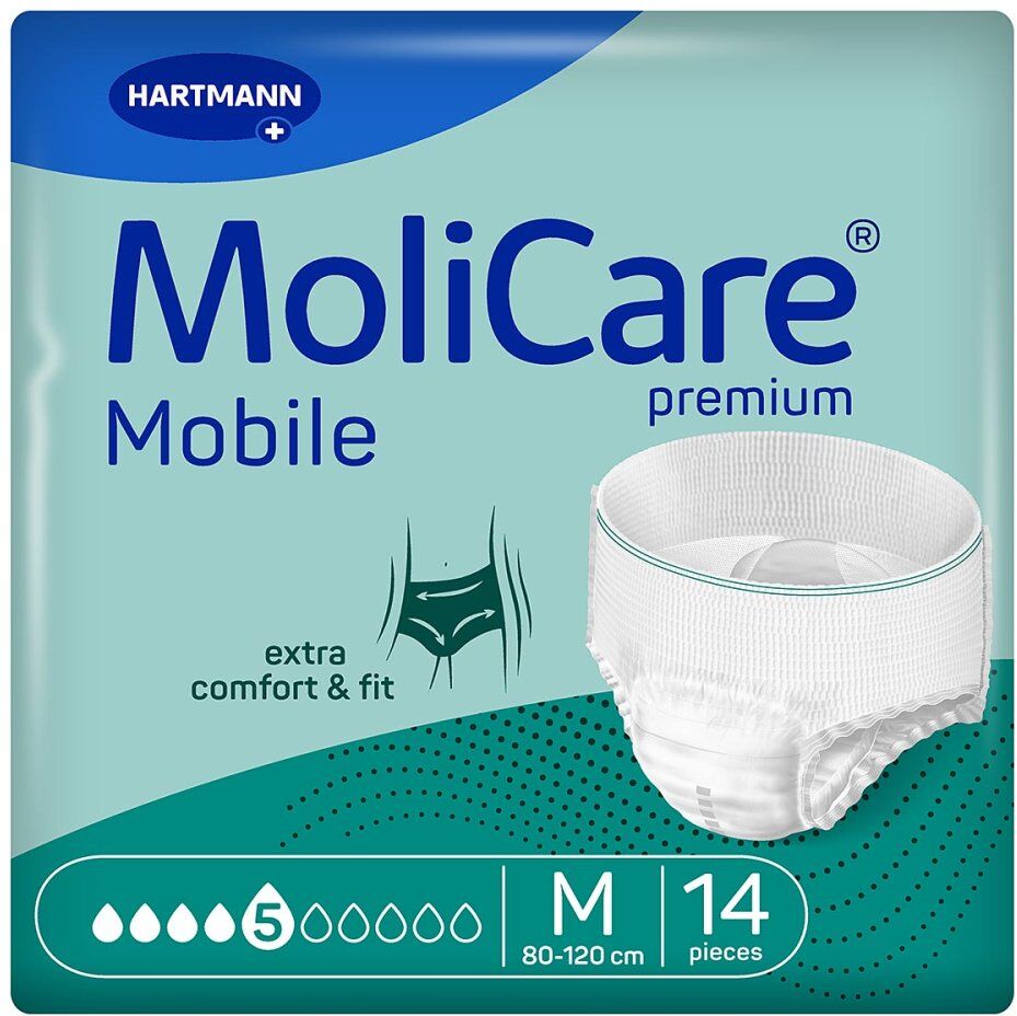 Molicare Premium Mobile 5 Tropfen Größe m 14stk