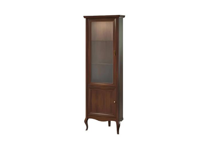 Xlmoebel Eckvitrine Eckvitrine aus Glas mit eleganten Regalböden zur Präsentation (Eckvitrine) Hergestellt in Europa