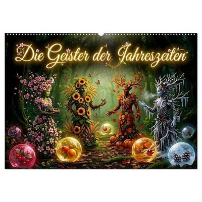 Die Geister der Jahreszeiten (Wandkalender 2027 DIN A2 quer), CALVENDO Monatskalender