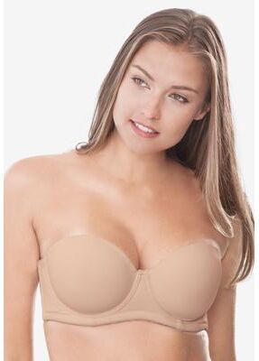 Plus Size Women's Convertible Strapless Underwire Bra by Comfort Choice in Nude (Size 50 DD)
