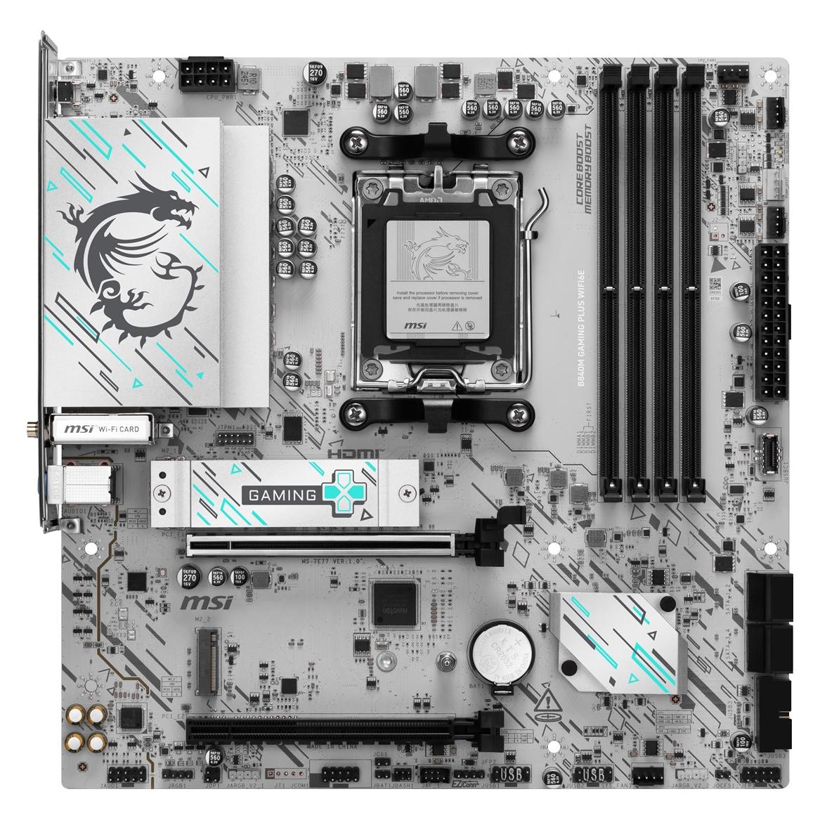 MSI B840M Gaming Plus WIFI6E (AM5, AMD B840, mATX) (7E77-003R)