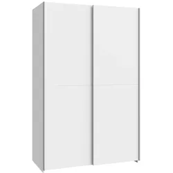 FORTE Schwebetürenschrank Schach&Matt 120 x 190 cm Dekor Weiß