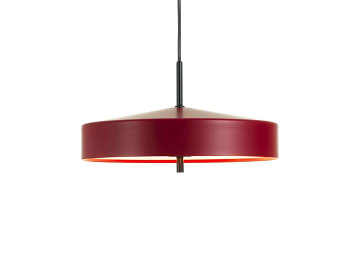 Bsweden Suspension Cymbal rouge mat, câble noir, ø46 cm