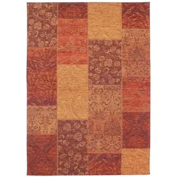 Eleganter Vintage-Jacquardteppich `Coquet Opal`. Farbe: Orange, 120x170 cm | Kadima Design