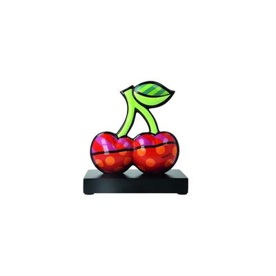Dekofigur GOEBEL "Romero Britto - Cherries", bunt, B:16,5cm H:18cm T:9,5cm, Porzellan, Dekofiguren
