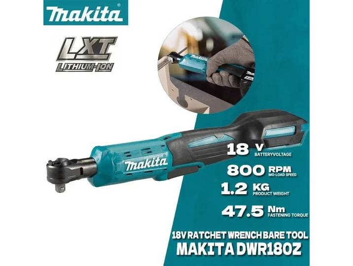 Clé à cliquet sans fil Makita 18V 800RPM 47.5N.M, clé à cliquet sans balais, clé à cliquet multifonction à vitesse variable, outils électriques