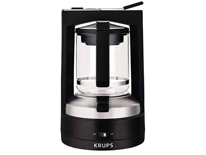 Krups Cafetière à filtre KM468910 T8 850 watts Arrêt automatique 8 à 12 tasses Interrupteur marche/arrêt éclairé noir