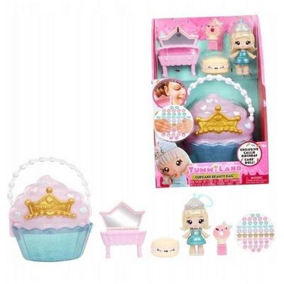 Yummiland Beauty Bag Playset + Lip Gloss Doll - Cupcake Beauty Bag
