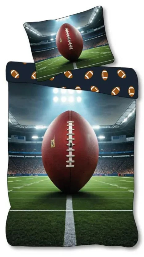 Sweet Home Rugby Dekbedovertrek Eenpersoons - 140 x 200 cm
