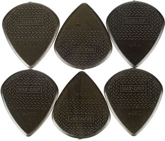 Dunlop Nylon Max Grip Jazz III Carbon