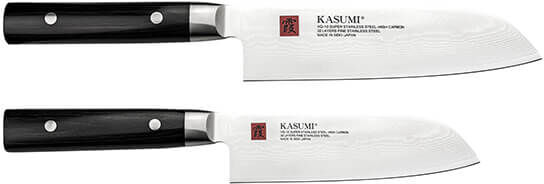 Kasumi 2 Piece Santoku Boxed Knife Set