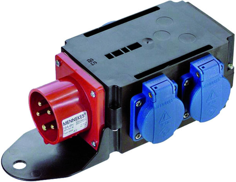 Bachmann CEE-Adapter 1xSt.16A 400V 3xSchu 349.028)