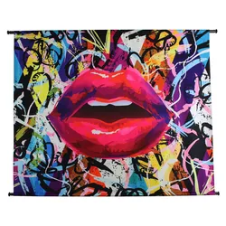 Textiles Wandbild GRAFFITI (BH 146x110 cm) - BH 146x110 cm