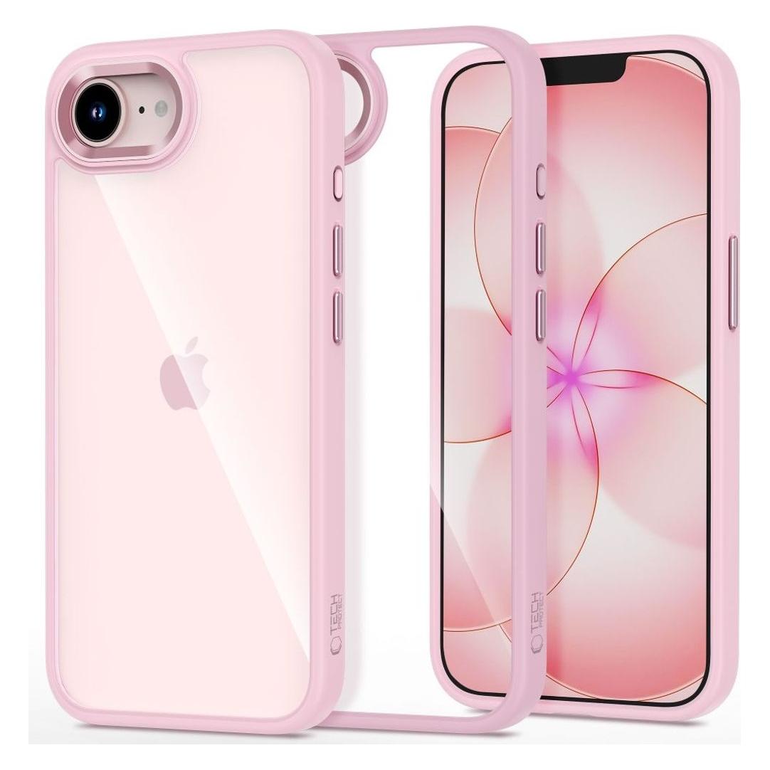 Tech-Protect MAGMAT IPHONE 16E / 17E SANFTES PINK/KLAR (Apple iPhone 16e, Apple iPhone 17e) (210619)