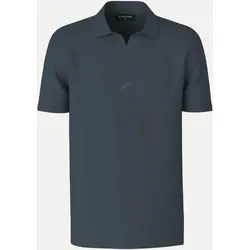 Tshirt mit Polokragen Blau M