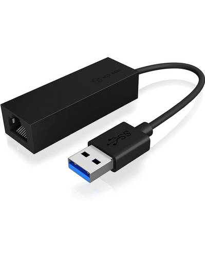ICY BOX USB 3.0 A-Type zu RJ-45 Ethernet Port Netzwerkadapter Gigabit-LAN (1 Gbit/s), USB-A (USB 2.0), USB-A (USB 3.2 Gen 1)