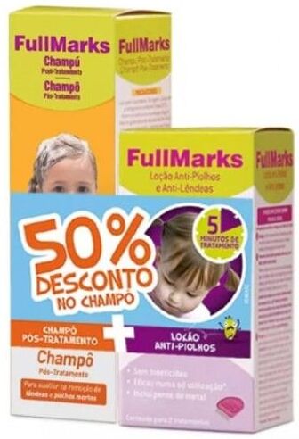 Fullmarks Loção 100ml + Oferta Champô Pós Tratamento 150ml + Pente