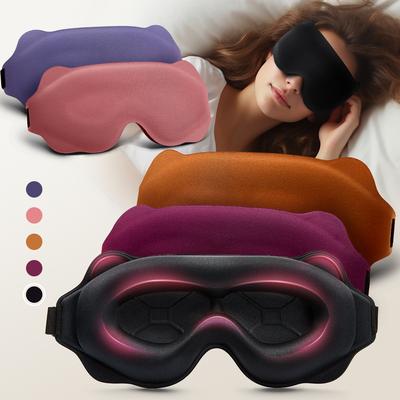 Youfap Market 3D Sleep Mask For Eyes, Block Light, Breathable, Soft Eye Shade For Travel & Night Rest rose