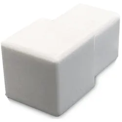 ECKSTÜCK Quadratprofil PVC brillantweiß - 9,0 mm