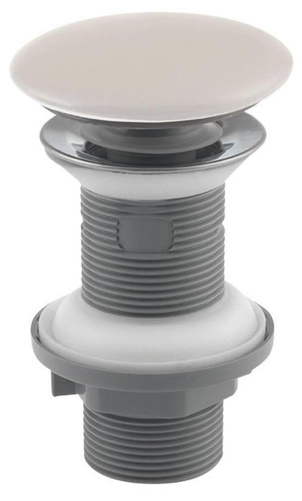 Isvea wastafelafvoer met klik-klak en keramische stop, 5/4 inch, ivoor
