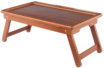 Winsome Wood Arlo Breakfast Tray with Flip Top Teak Finish