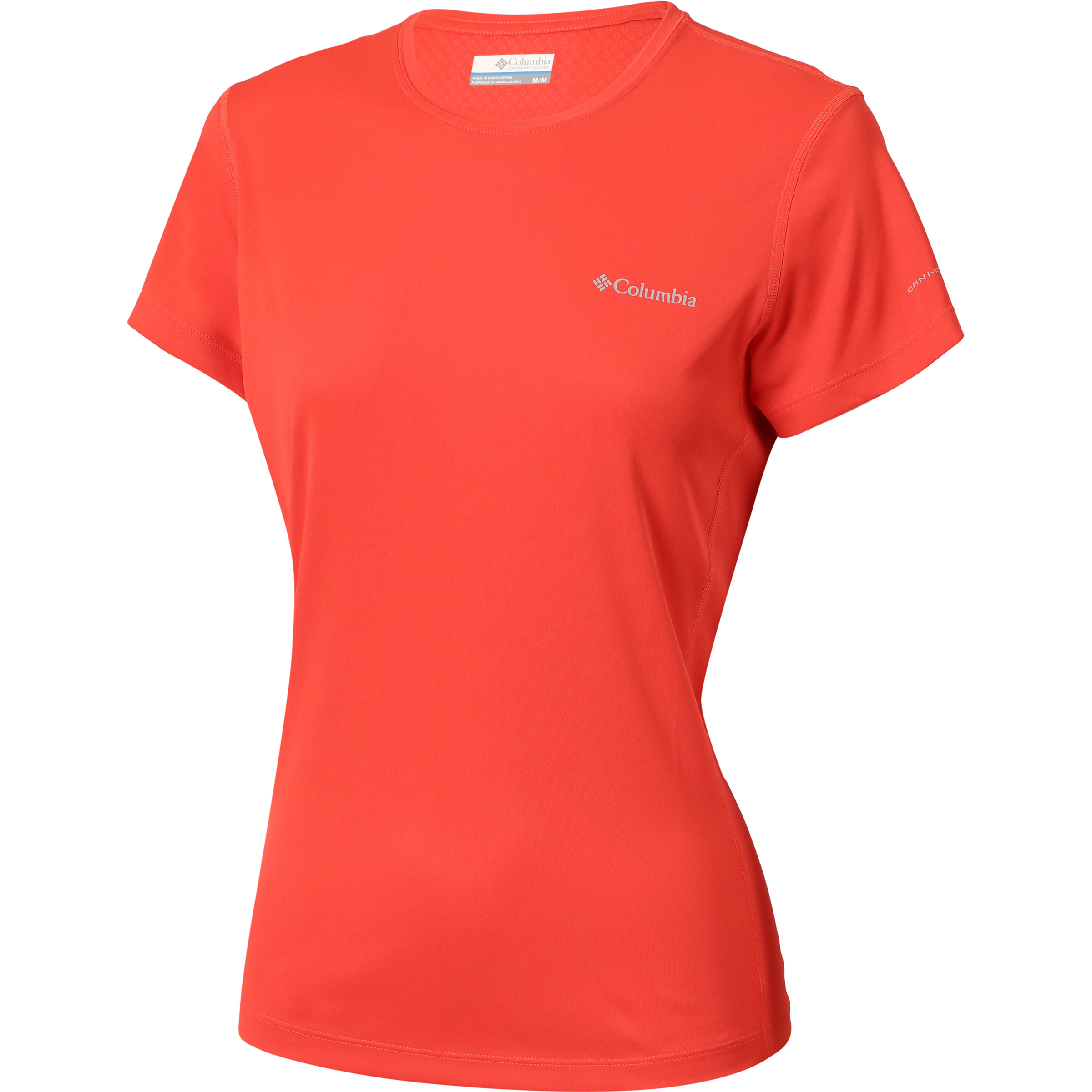 Columbia Zero Rules Light Crew Damen T-Shirts rot Größe XS Camping Atmungsaktiv
