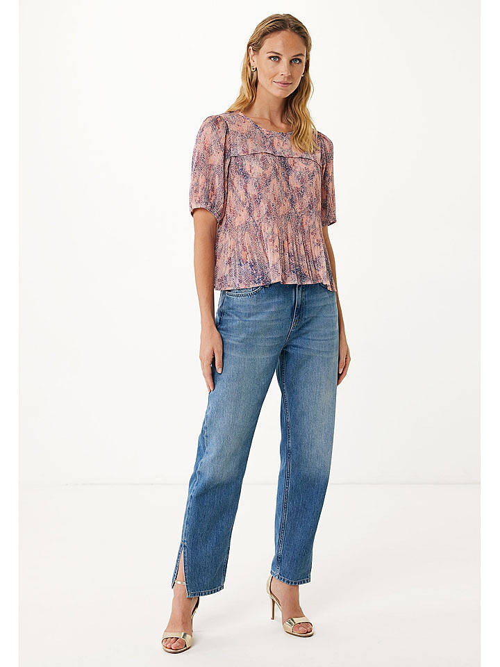Mexx Bluse in Rosa/ Blau - 38