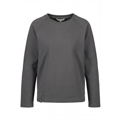 Sweatshirt ALIFE & KICKIN, Damen, Gr. M, grau (iron gate), 95% Baumwolle, 5% Elasthan, hoch geschlossener Ausschnitt, Sweatshirts Sweatshirt