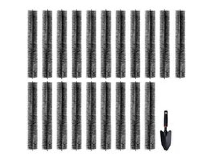 VEVOR Brosse de Protection de Gouttière 18,3 m x 133,4 mm Protège-gouttière Anti-feuilles 20PCS Fil Acier Galvanisé Robuste Protection Feuilles de Gouttières de 15,2 cm pour Empêcher Débris d'Entrer