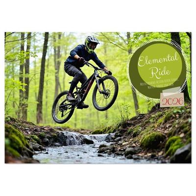 Elemental Ride. Mountainbike-Action durch Schnee, Matsch, Sonne und Laub (Tischkalender 2026 DIN A5 quer), CALVENDO Monatskalender