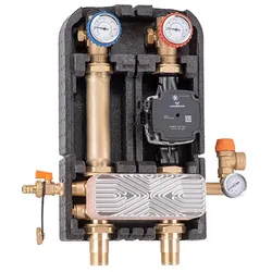Pumpenbaugruppe mit Plattenwärmetauscher zur Systemtrennung DN 25