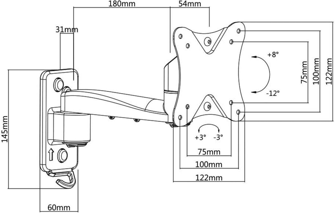 e+p Wandhalterung Stecksystem WH 223 (000562509000)