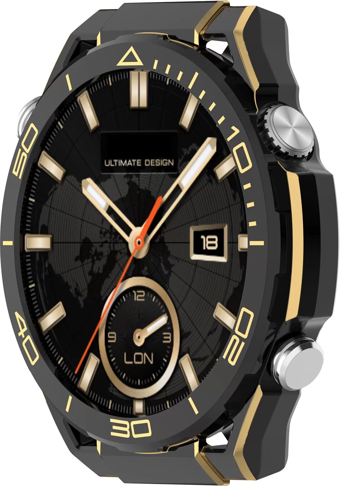 INF GT6 46mm Schwarz Gold PC Schutzhülle Kompatibel mit Huawei Watch GT6 46mm