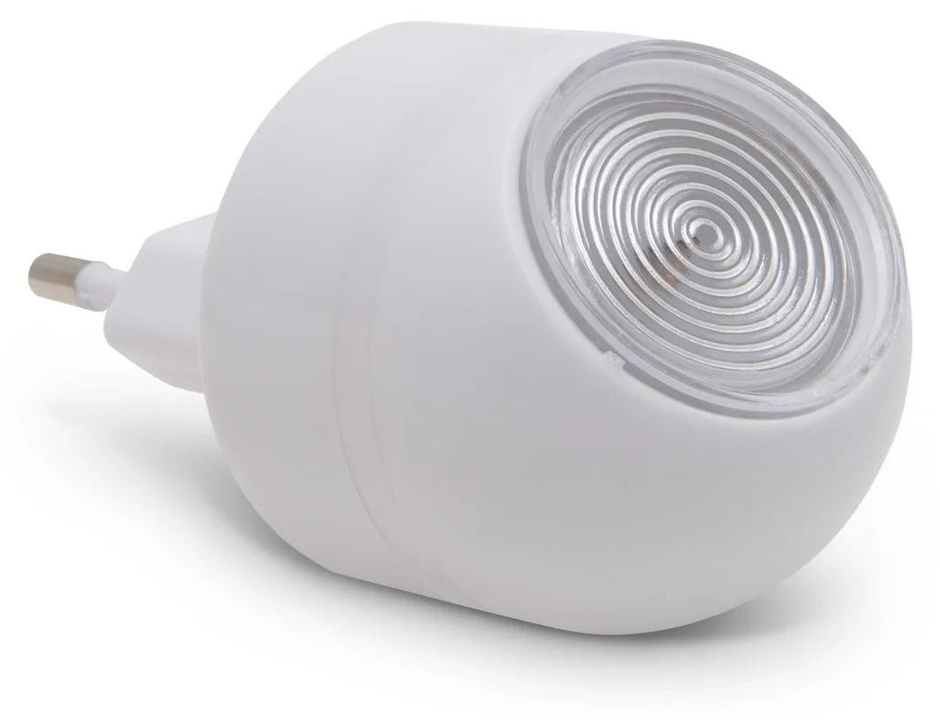 HomeShopXL Draaibaar LED-nachtlampje met lichtsensor, koelwit, 230 V, 1 W