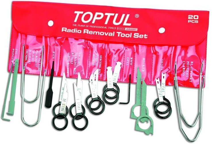 Radio Demontage-Set TOPTUL JGAA2001