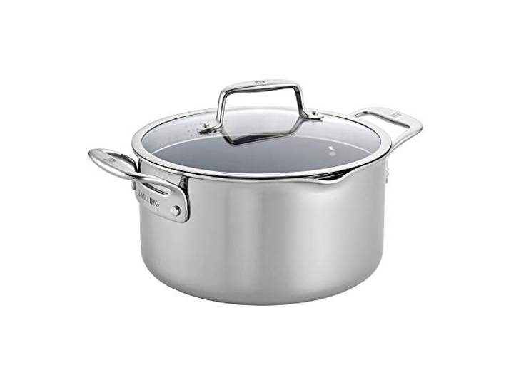 ZWILLING Clad CFX Schmortopf aus Edelstahl, Keramik, Antihaftbeschichtung, 6 l