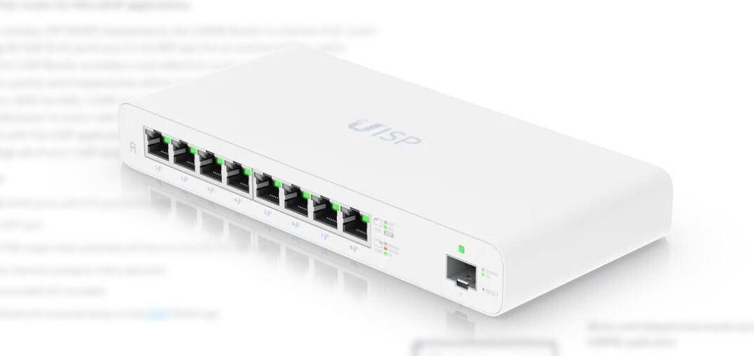Ubiquiti UISP-R Router met 8-poorts switch